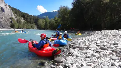 Kanuausflüge auf dem Vorderrhein